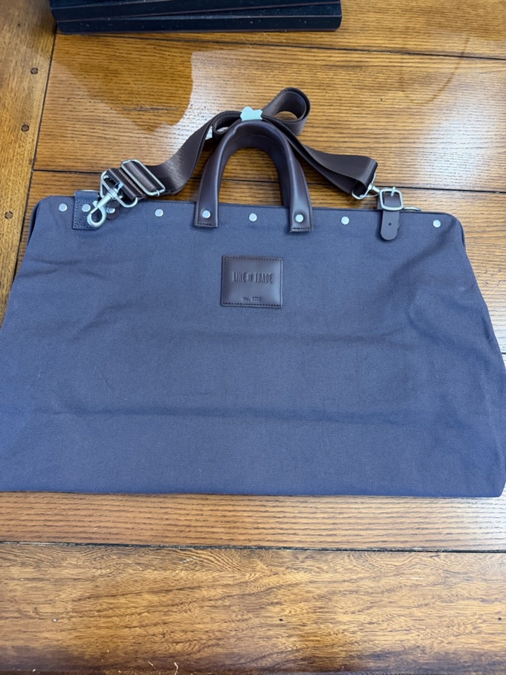 Men's Dark  Canvas Weekender Bag